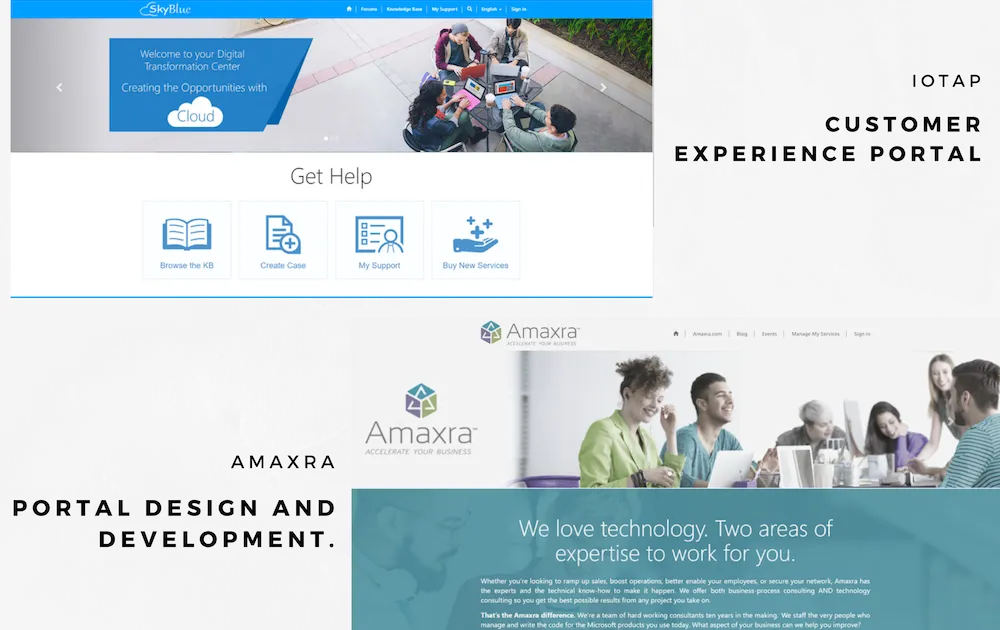 Sample Work 365 Self Service Portals Built On Dynamics 365