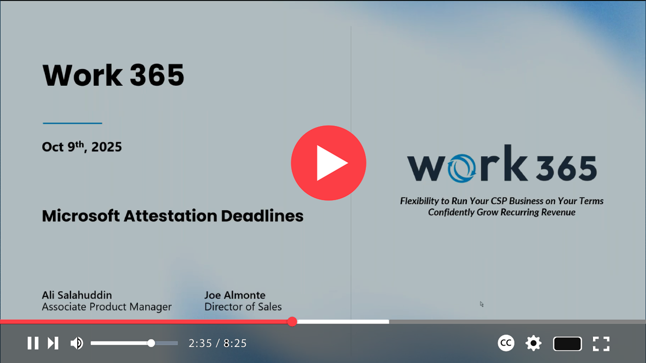 Microsoft Attestation Deadlines