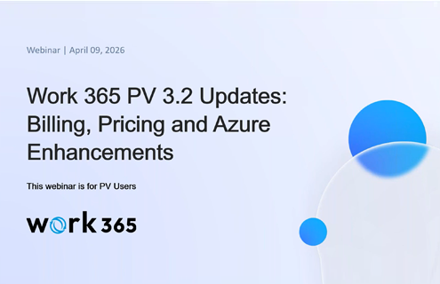 Work 365 PV Updates